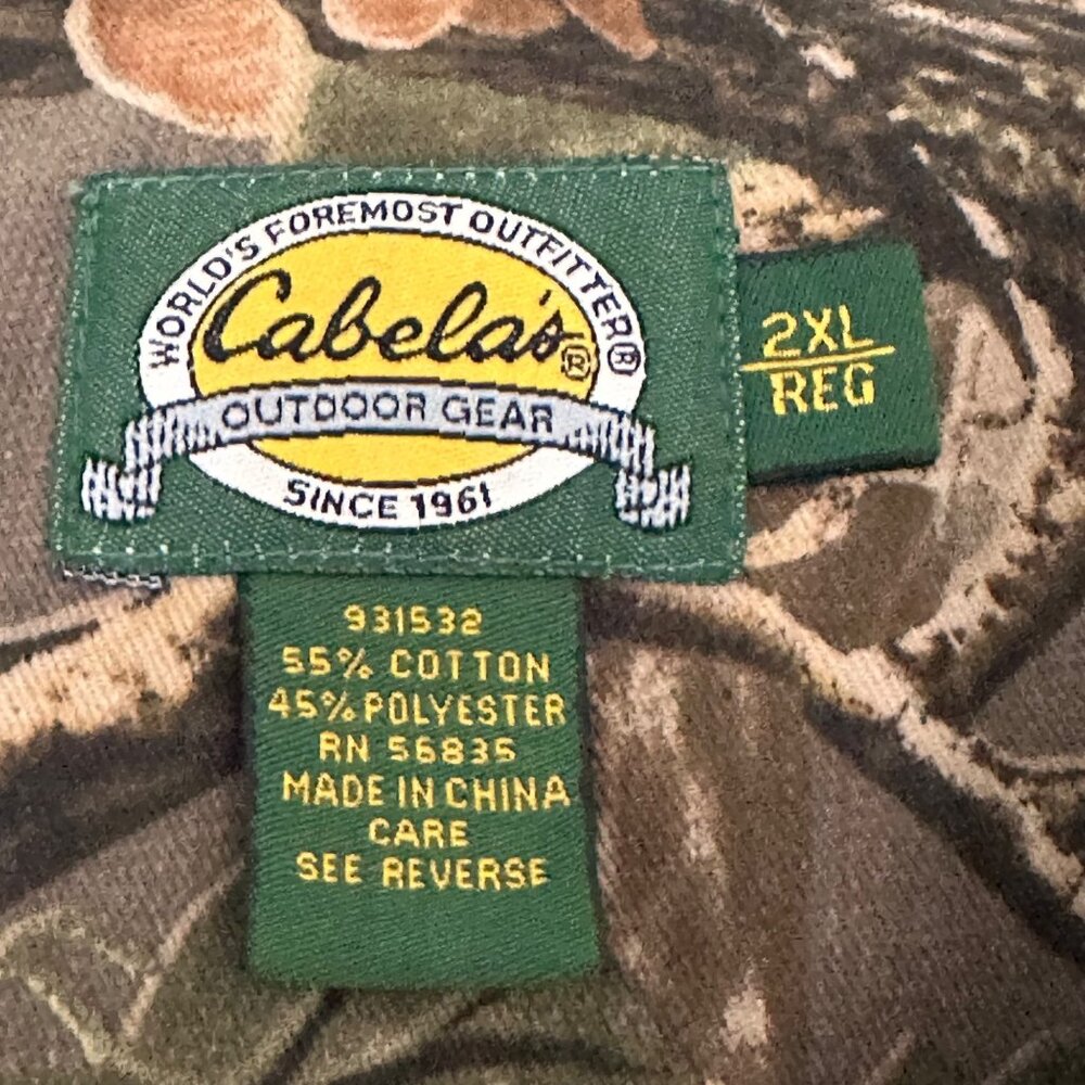 Cabela's 2XL Seclusion 3D Camouflage Jacket Outdoor Hunting Camping Hiking Gear - Picture 5 of 11